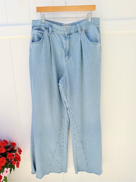 We The Free Denim - We The Free Sheridan Mid Rise Light Blue Wide Leg High-Rise Jeans